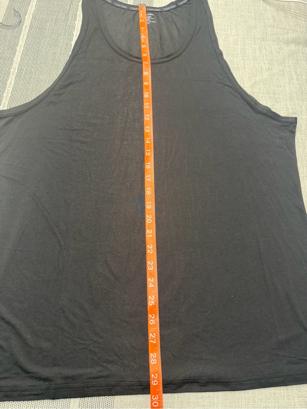 Calvin Klein Men's Black Tank Top - Classic Sleeveless Shirt - Picture 7 of 11